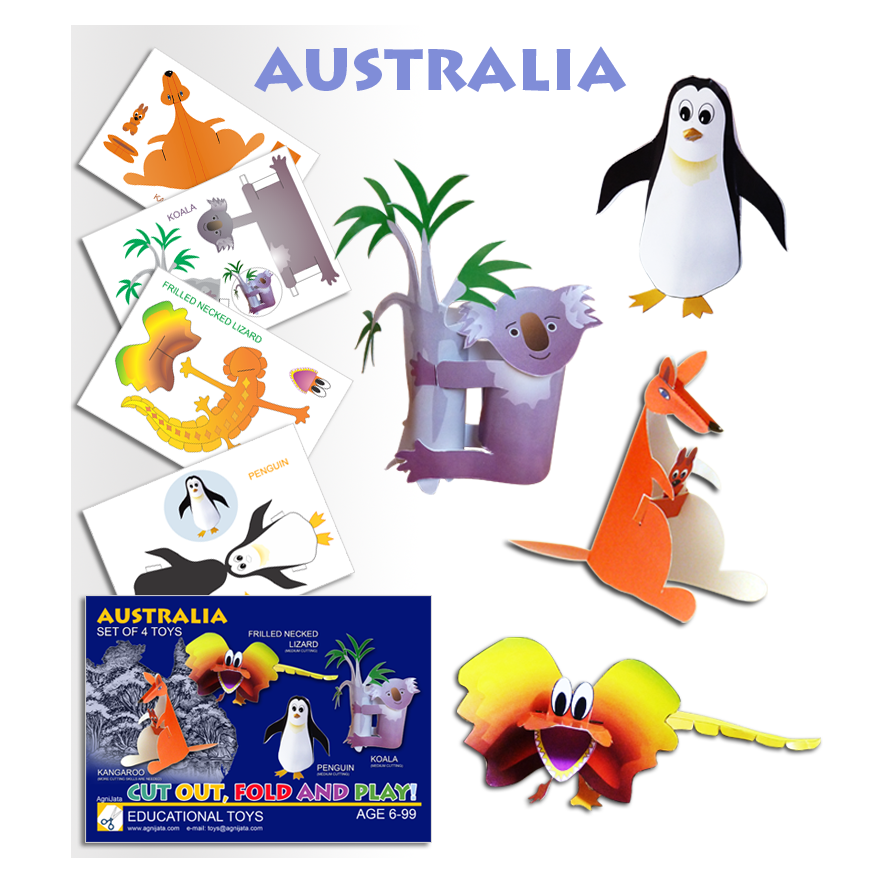 Agnijata Educational Toys - Australia Craft Set