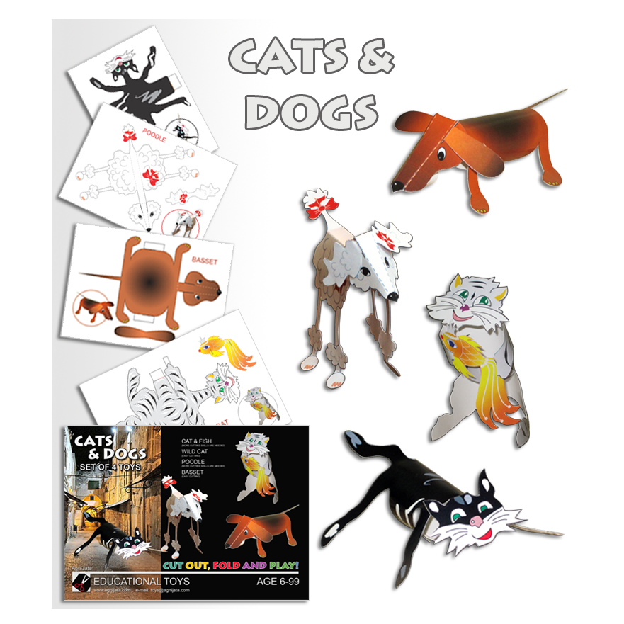 Agnijata Educational Toys - Cats & Dogs Craft Set