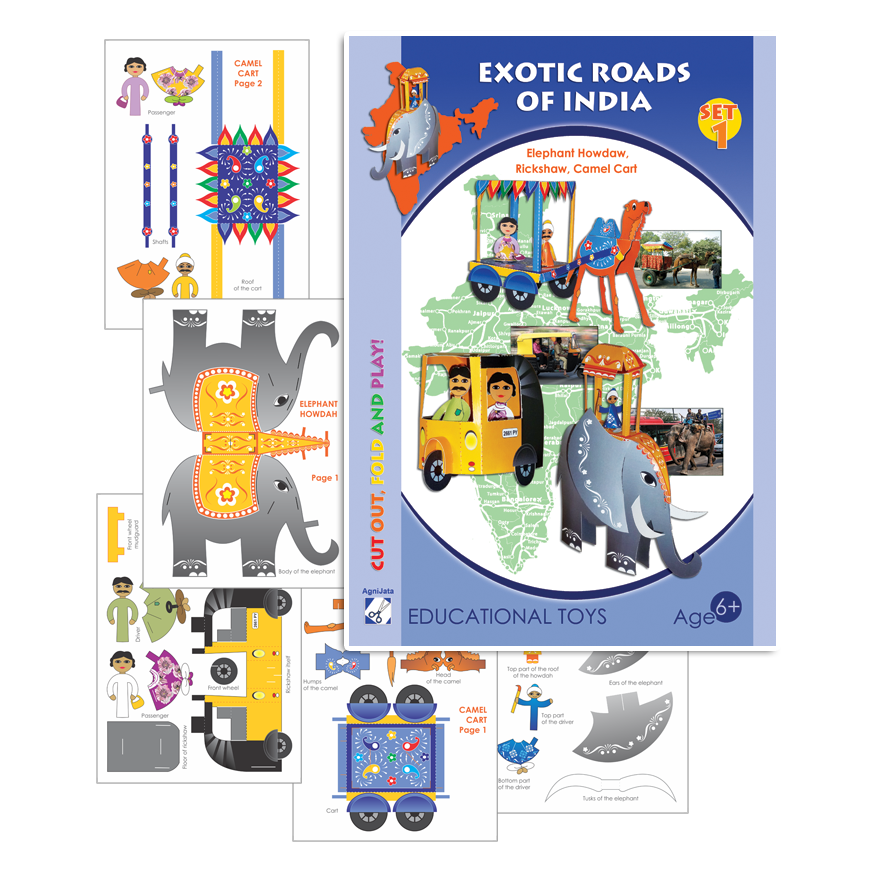 Agnijata Educational Toys - Exotic Roads of India Set1